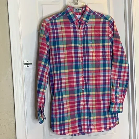 Southern Tide Colorful Plaid Button Down Shirt Size Small - Picture 9 of 10